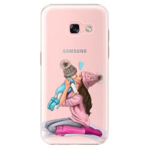 Plastové puzdro iSaprio - Kissing Mom - Brunette and Boy - Samsung Galaxy A3 2017 vyobraziť