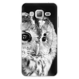 Plastové puzdro iSaprio - BW Owl - Samsung Galaxy J3 vyobraziť