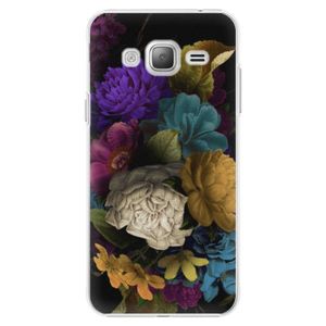 Plastové puzdro iSaprio - Dark Flowers - Samsung Galaxy J3 vyobraziť