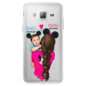 Plastové puzdro iSaprio - Mama Mouse Brunette and Boy - Samsung Galaxy J3 vyobraziť