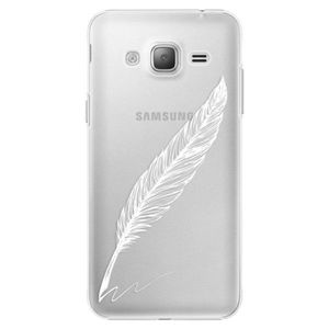 Plastové puzdro iSaprio - Writing By Feather - white - Samsung Galaxy J3 vyobraziť