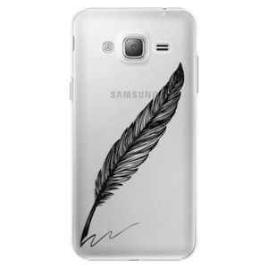 Plastové puzdro iSaprio - Writing By Feather - black - Samsung Galaxy J3 vyobraziť