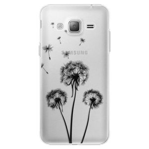 Plastové puzdro iSaprio - Three Dandelions - black - Samsung Galaxy J3 vyobraziť