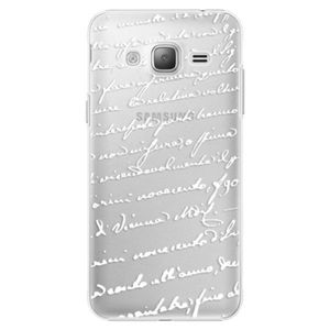 Plastové puzdro iSaprio - Handwriting 01 - white - Samsung Galaxy J3 vyobraziť