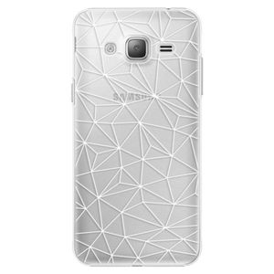 Plastové puzdro iSaprio - Abstract Triangles 03 - white - Samsung Galaxy J3 vyobraziť