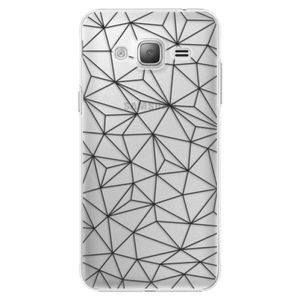 Plastové puzdro iSaprio - Abstract Triangles 03 - black - Samsung Galaxy J3 vyobraziť