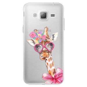 Plastové puzdro iSaprio - Lady Giraffe - Samsung Galaxy J3 vyobraziť