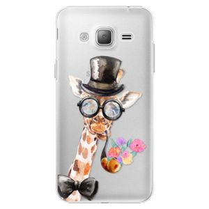 Plastové puzdro iSaprio - Sir Giraffe - Samsung Galaxy J3 vyobraziť