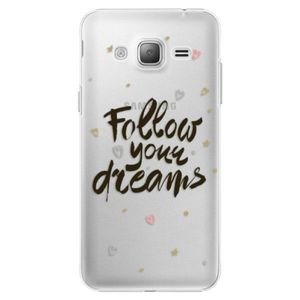 Plastové puzdro iSaprio - Follow Your Dreams - black - Samsung Galaxy J3 vyobraziť