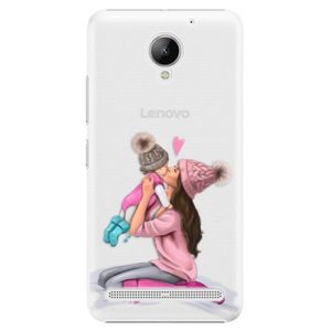 Plastové puzdro iSaprio - Kissing Mom - Brunette and Girl - Lenovo C2 vyobraziť