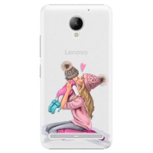 Plastové puzdro iSaprio - Kissing Mom - Blond and Girl - Lenovo C2 vyobraziť