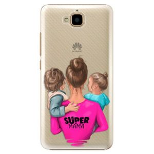 Plastové puzdro iSaprio - Super Mama - Boy and Girl - Huawei Y6 Pro vyobraziť