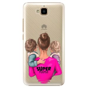 Plastové puzdro iSaprio - Super Mama - Two Boys - Huawei Y6 Pro vyobraziť