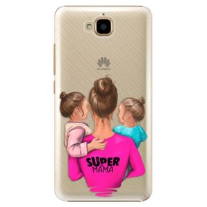 Plastové puzdro iSaprio - Super Mama - Two Girls - Huawei Y6 Pro vyobraziť