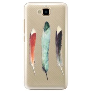 Plastové puzdro iSaprio - Three Feathers - Huawei Y6 Pro vyobraziť