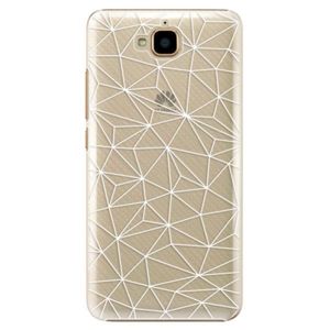Plastové puzdro iSaprio - Abstract Triangles 03 - white - Huawei Y6 Pro vyobraziť