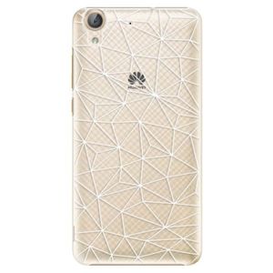 Plastové puzdro iSaprio - Abstract Triangles 03 - white - Huawei Y6 II vyobraziť