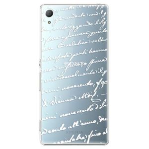Plastové puzdro iSaprio - Handwriting 01 - white - Sony Xperia Z3+ / Z4 vyobraziť