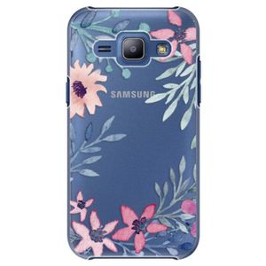 Plastové puzdro iSaprio - Leaves and Flowers - Samsung Galaxy J1 vyobraziť