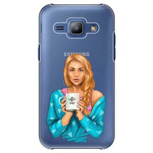 Plastové puzdro iSaprio - Coffe Now - Redhead - Samsung Galaxy J1 vyobraziť