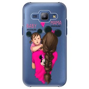 Plastové puzdro iSaprio - Mama Mouse Brunette and Girl - Samsung Galaxy J1 vyobraziť