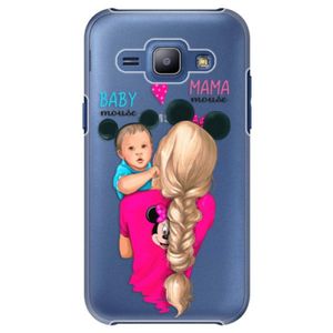 Plastové puzdro iSaprio - Mama Mouse Blonde and Boy - Samsung Galaxy J1 vyobraziť
