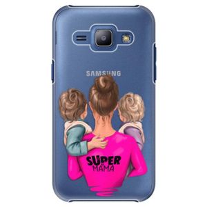 Plastové puzdro iSaprio - Super Mama - Two Boys - Samsung Galaxy J1 vyobraziť