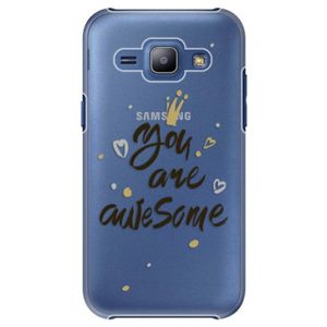Plastové puzdro iSaprio - You Are Awesome - black - Samsung Galaxy J1 vyobraziť