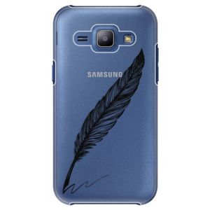 Plastové puzdro iSaprio - Writing By Feather - black - Samsung Galaxy J1 vyobraziť