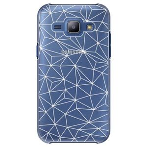 Plastové puzdro iSaprio - Abstract Triangles 03 - white - Samsung Galaxy J1 vyobraziť