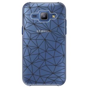 Plastové puzdro iSaprio - Abstract Triangles 03 - black - Samsung Galaxy J1 vyobraziť