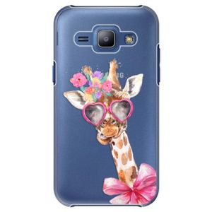 Plastové puzdro iSaprio - Lady Giraffe - Samsung Galaxy J1 vyobraziť