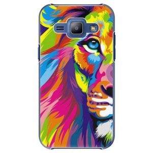 Plastové puzdro iSaprio - Rainbow Lion - Samsung Galaxy J1 vyobraziť
