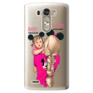 Plastové puzdro iSaprio - Mama Mouse Blond and Girl - LG G3 (D855) vyobraziť