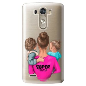 Plastové puzdro iSaprio - Super Mama - Boy and Girl - LG G3 (D855) vyobraziť