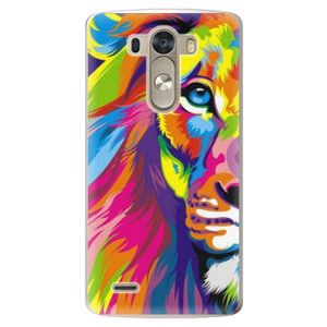 Plastové puzdro iSaprio - Rainbow Lion - LG G3 (D855) vyobraziť