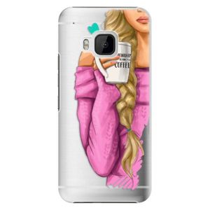 Plastové puzdro iSaprio - My Coffe and Blond Girl - HTC One M9 vyobraziť