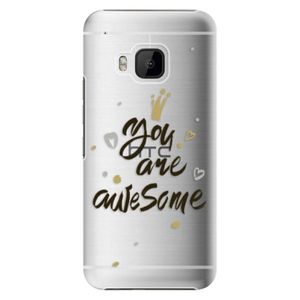 Plastové puzdro iSaprio - You Are Awesome - black - HTC One M9 vyobraziť