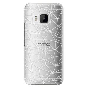 Plastové puzdro iSaprio - Abstract Triangles 03 - white - HTC One M9 vyobraziť