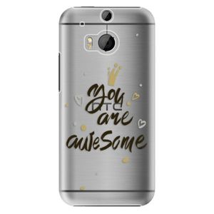 Plastové puzdro iSaprio - You Are Awesome - black - HTC One M8 vyobraziť