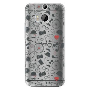 Plastové puzdro iSaprio - Vintage Pattern 01 - black - HTC One M8 vyobraziť