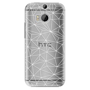 Plastové puzdro iSaprio - Abstract Triangles 03 - white - HTC One M8 vyobraziť