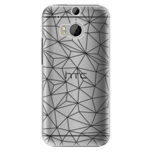Plastové puzdro iSaprio - Abstract Triangles 03 - black - HTC One M8 vyobraziť
