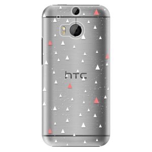 Plastové puzdro iSaprio - Abstract Triangles 02 - white - HTC One M8 vyobraziť