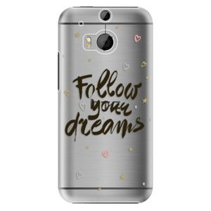 Plastové puzdro iSaprio - Follow Your Dreams - black - HTC One M8 vyobraziť