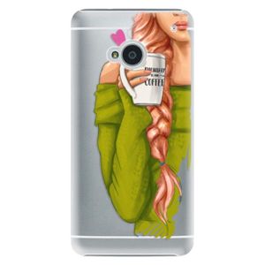 Plastové puzdro iSaprio - My Coffe and Redhead Girl - HTC One M7 vyobraziť