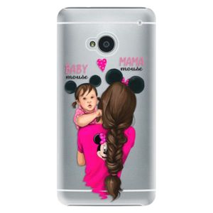 Plastové puzdro iSaprio - Mama Mouse Brunette and Girl - HTC One M7 vyobraziť