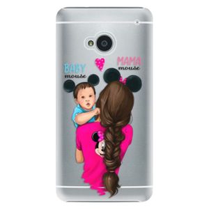 Plastové puzdro iSaprio - Mama Mouse Brunette and Boy - HTC One M7 vyobraziť