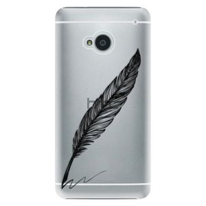 Plastové puzdro iSaprio - Writing By Feather - black - HTC One M7 vyobraziť