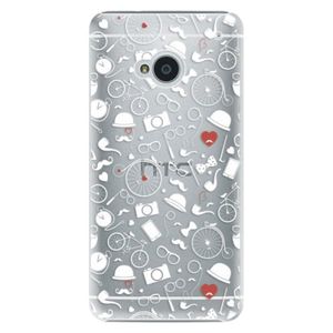 Plastové puzdro iSaprio - Vintage Pattern 01 - white - HTC One M7 vyobraziť